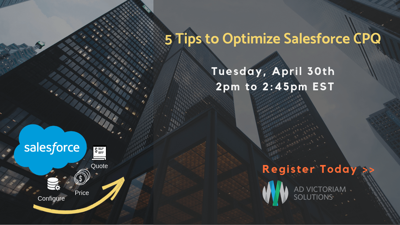 Salesforce CPQ Webinar and Demo