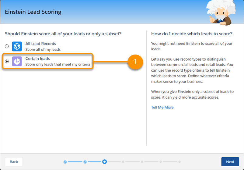 Einstein Analytic Lead Scoring