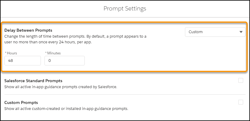Customize When Prompts Appear to Users - 1
