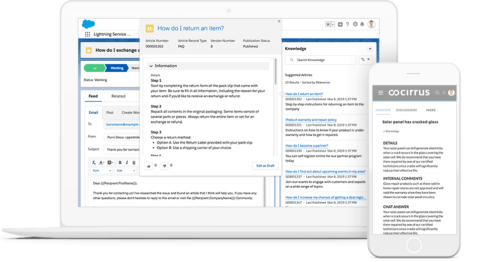 Service Cloud Knowledge Management