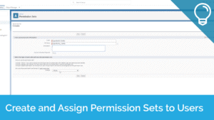 Create and Assign Permission Sets to Users Tip