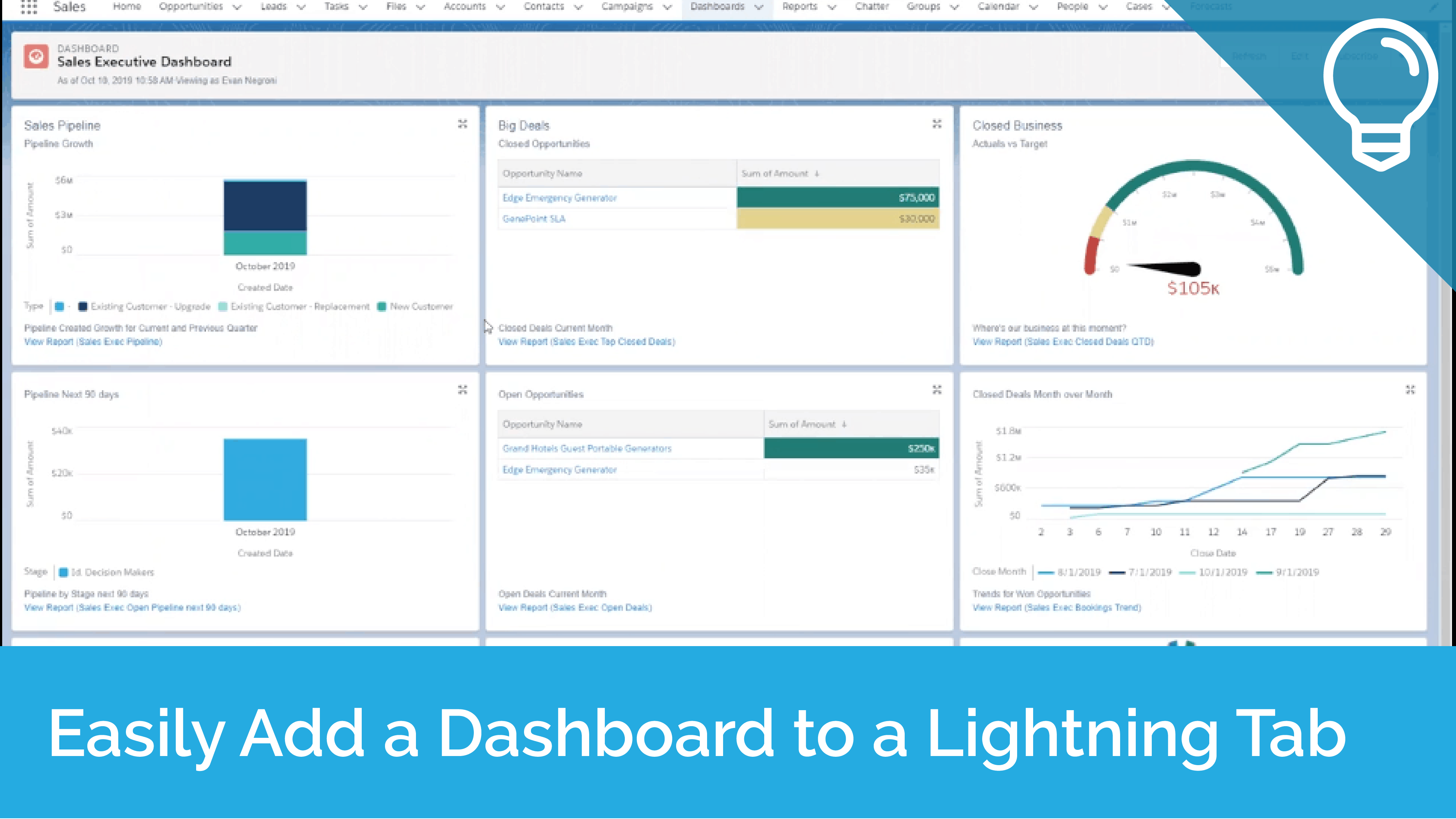 Easily Add a Dashboard to a Lightning Tab Tip