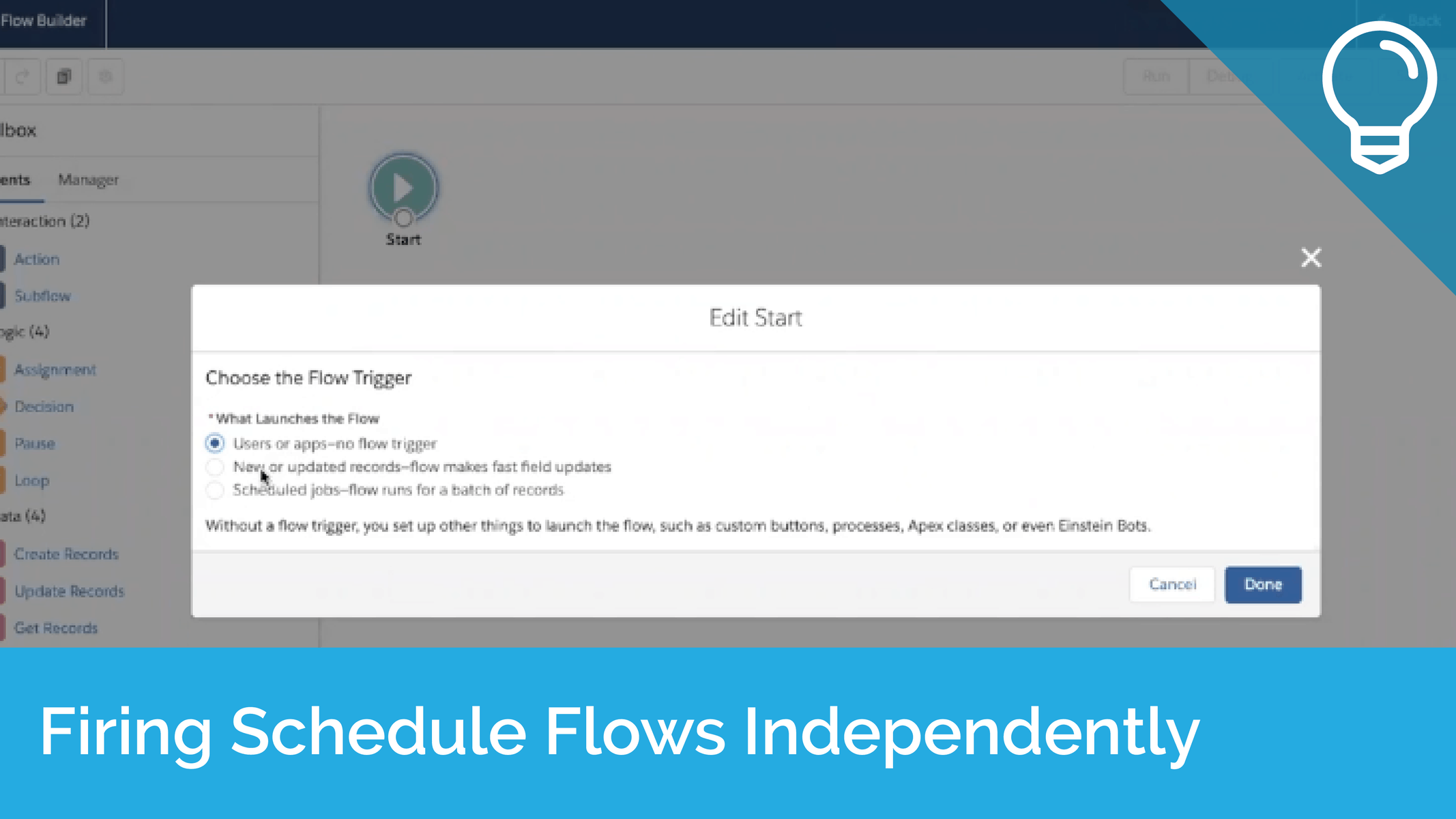 Firing Schedule Flows Independently Tip