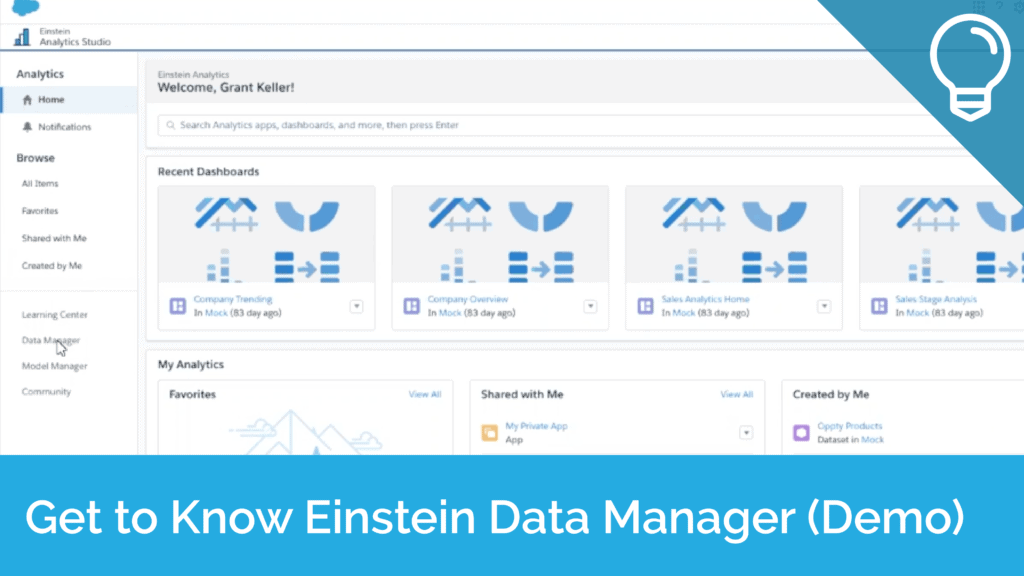 Get to Know Einstein Data Manager - Demo - Tip
