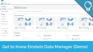 Get to Know Einstein Data Manager - Demo - Tip