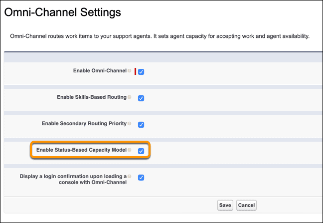 Omni-Channel Setting - Salesforce 2020 Summer Release