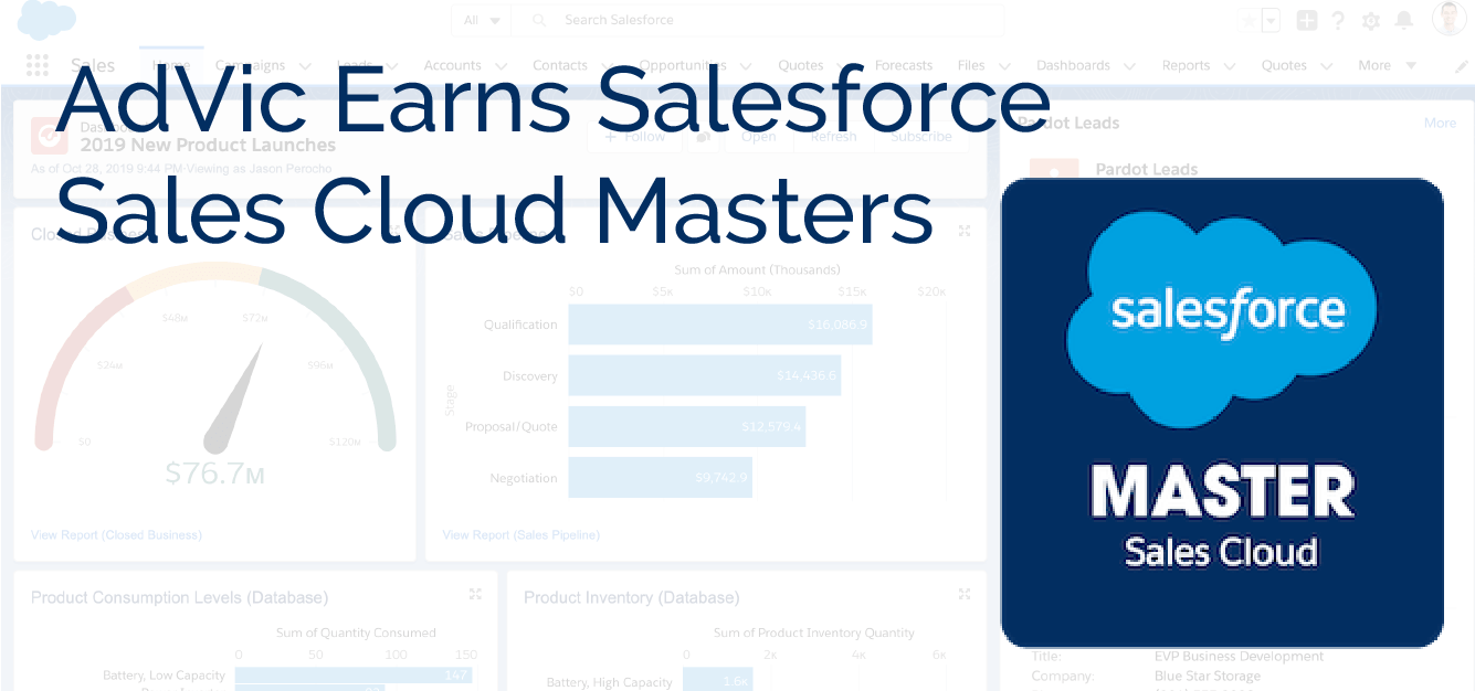 AdVic Earns Salesforce Sales Cloud Masters