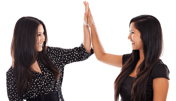 Women Giving a High Five