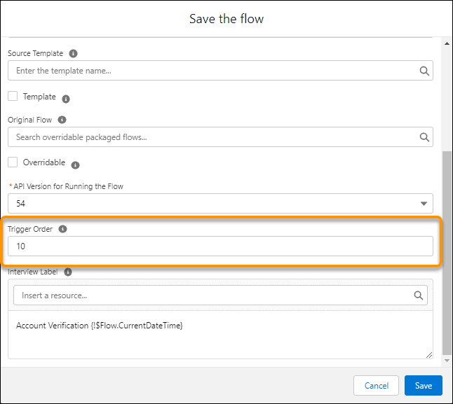 Salesforce Spring '22 Release - Define the Run Order