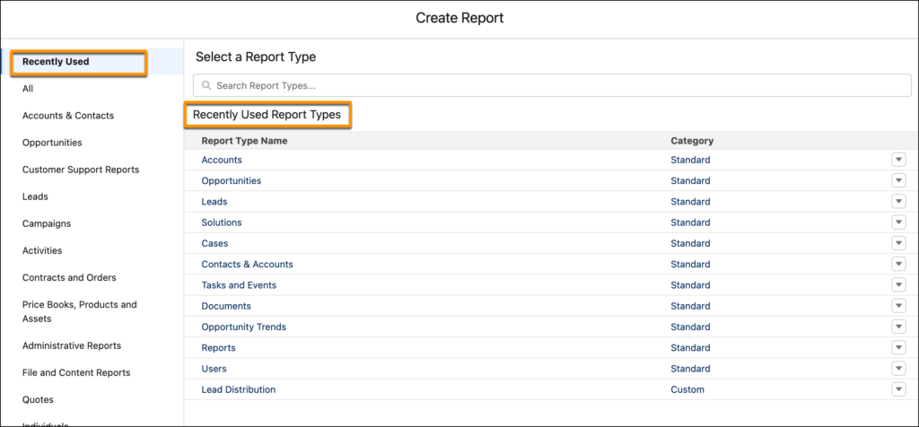 Salesforce Summer 2022 Release - Find the Best Report Type