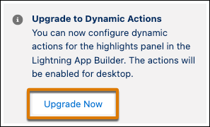 Upgrade to Dynamic Actions - Salesforce Spring 2023 Release 